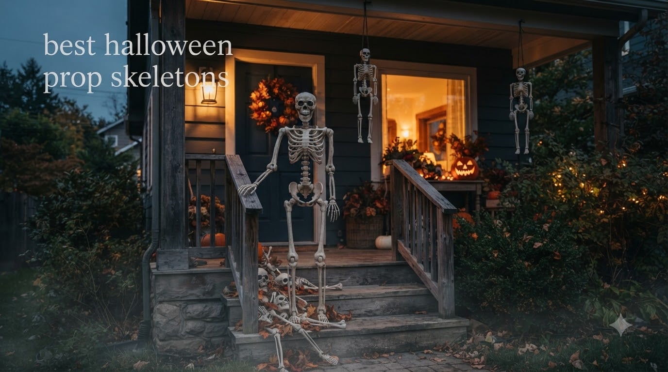 best halloween prop skeletons