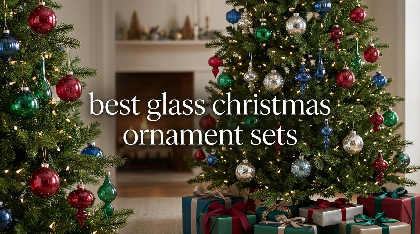 best glass christmas ornament sets