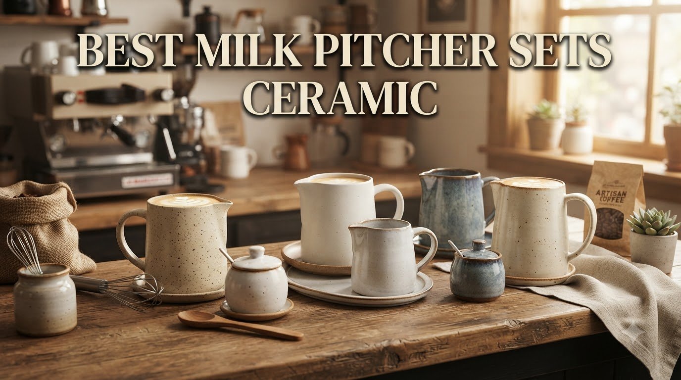 best milk pitcher sets ceramic