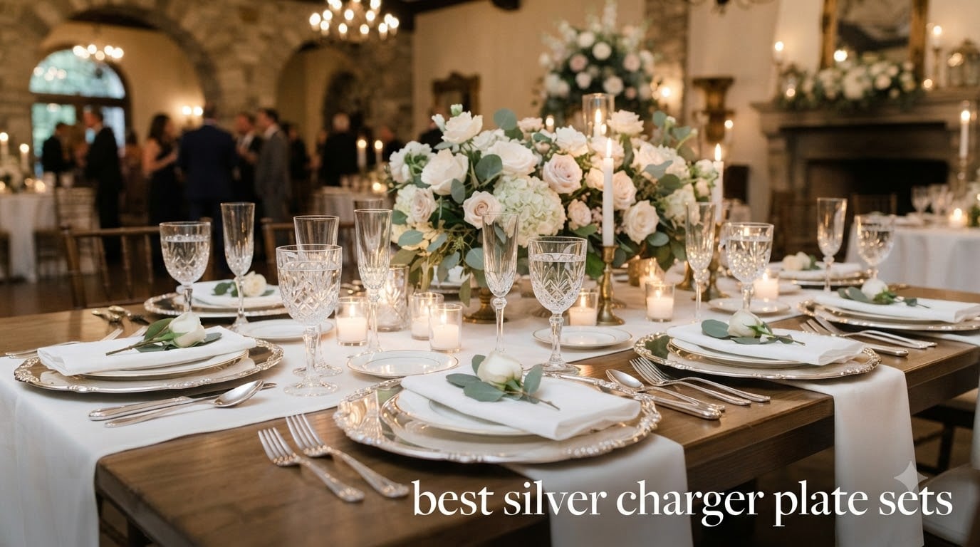 best silver charger plate sets