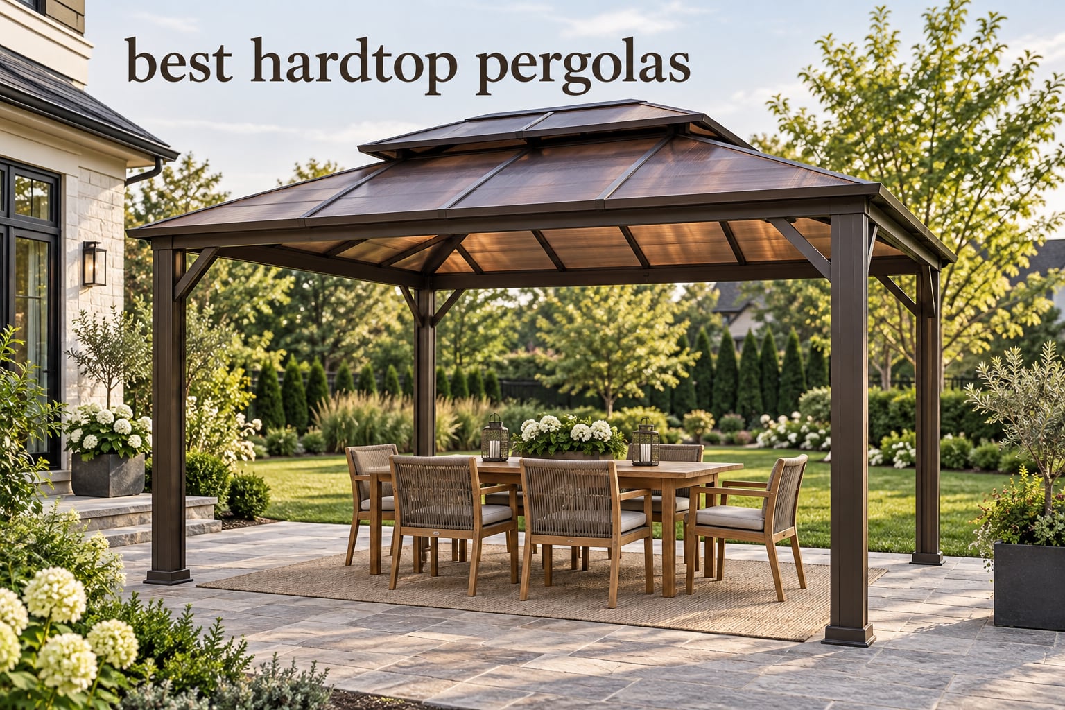 best hardtop pergolas