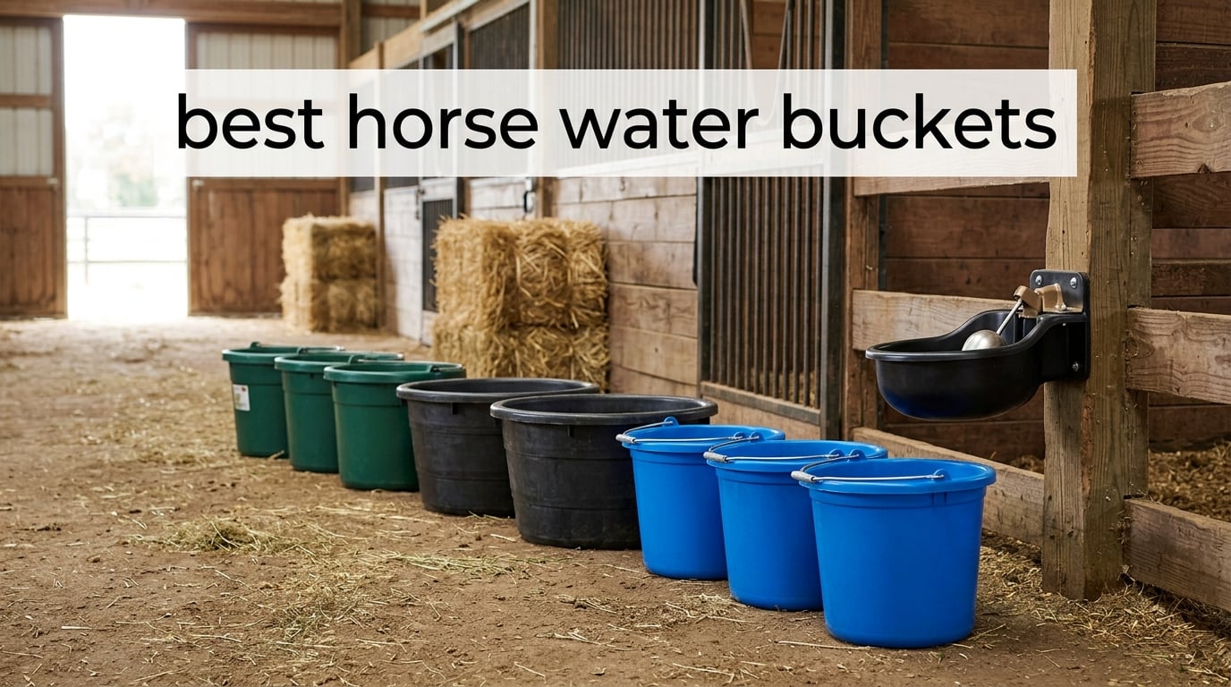best horse water buckets