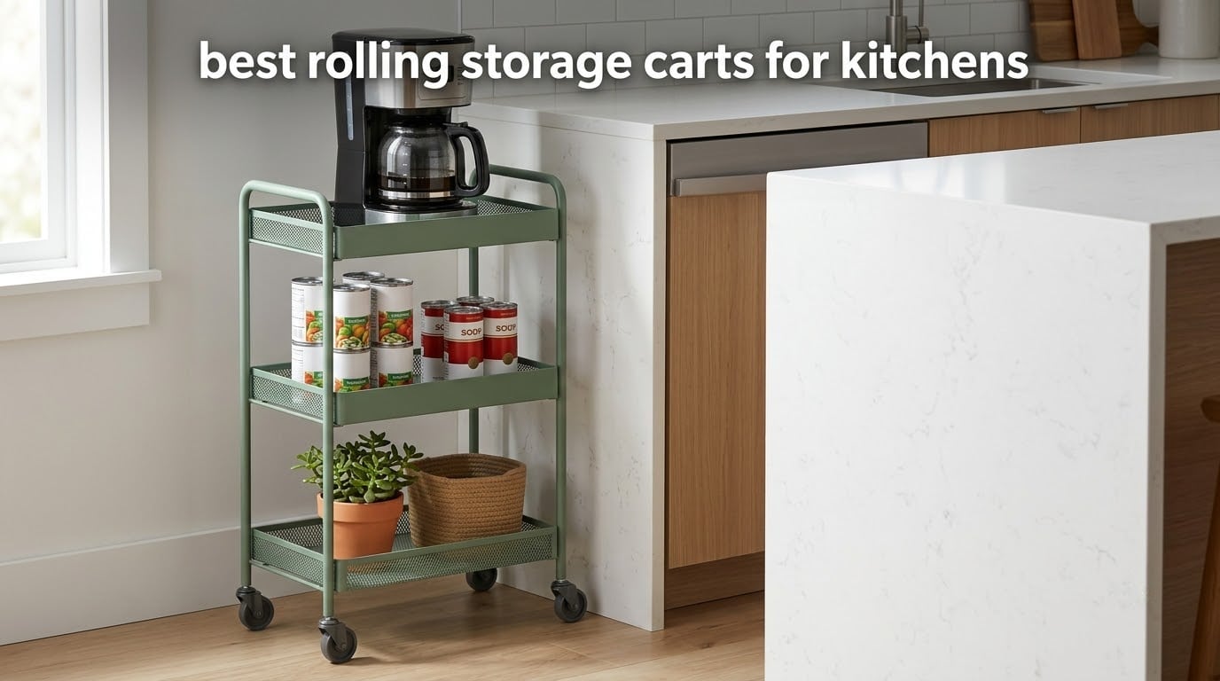 best rolling storage carts for kitchens
