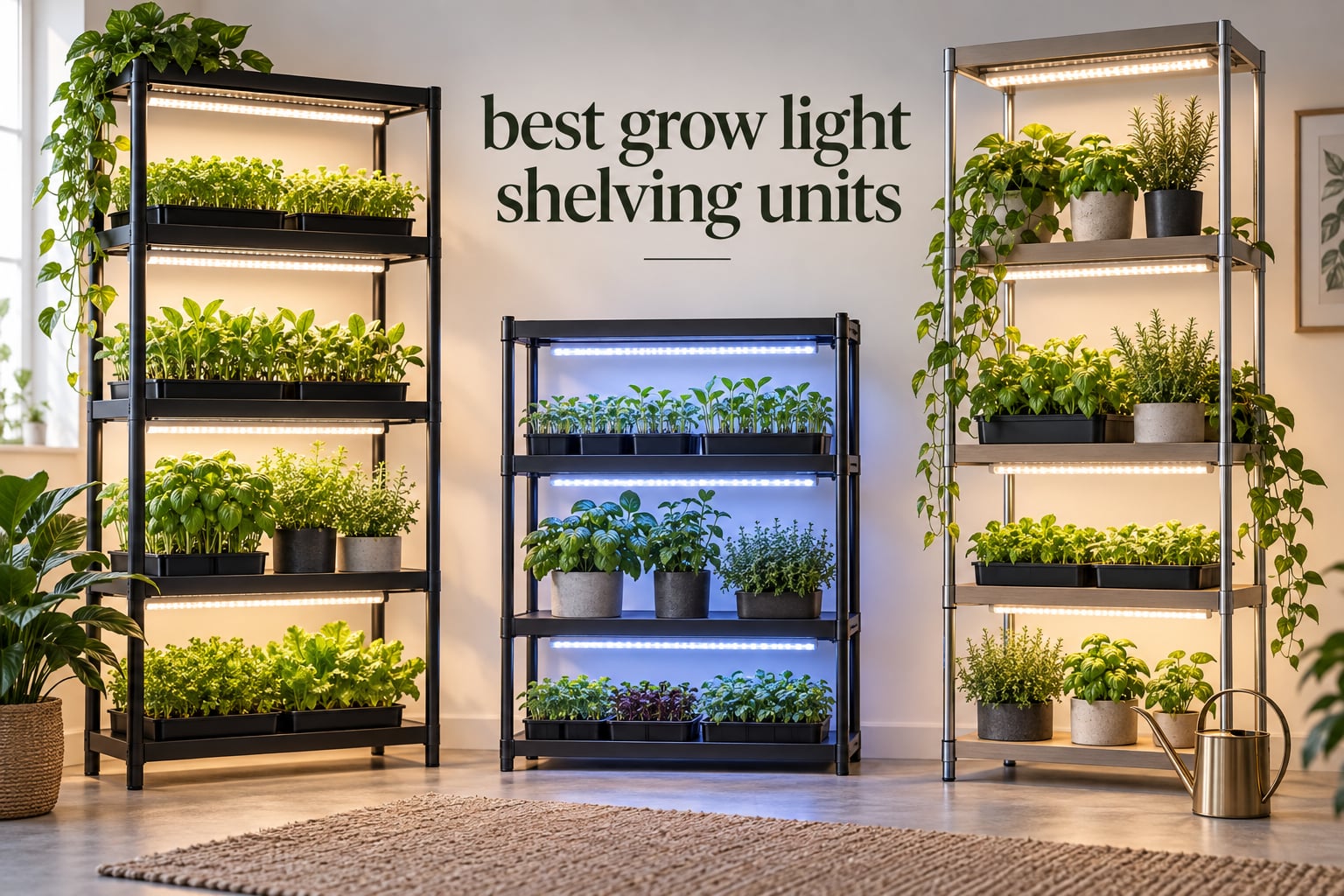 best grow light shelving units