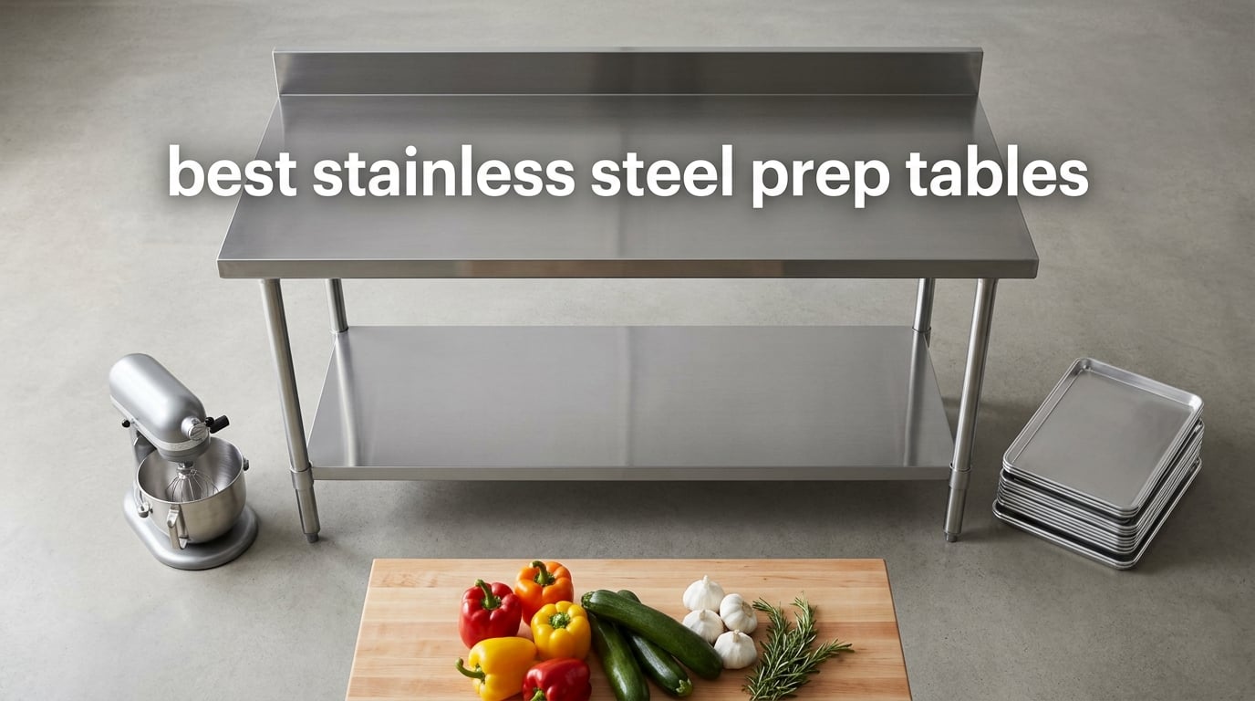 best stainless steel prep tables
