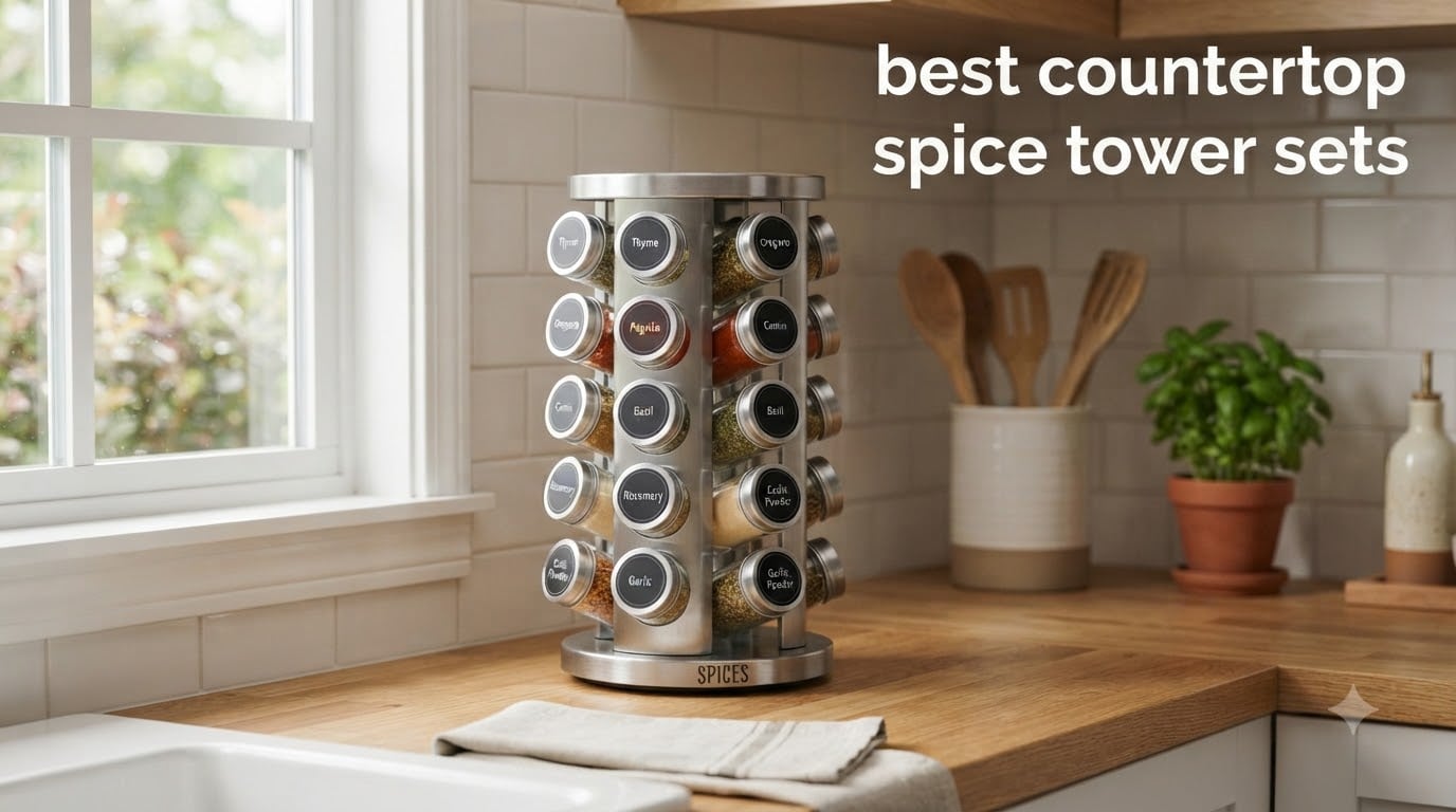 best countertop spice tower sets