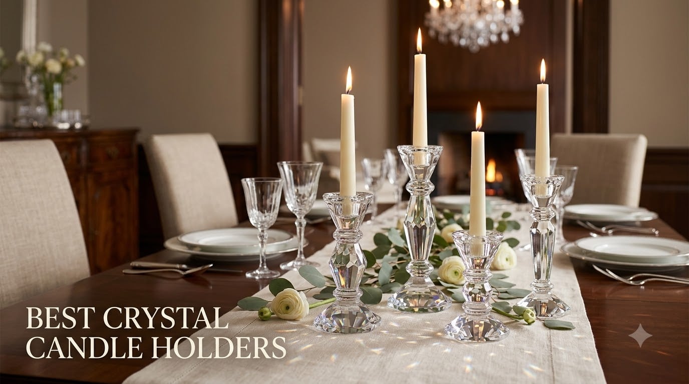 best crystal candle holders