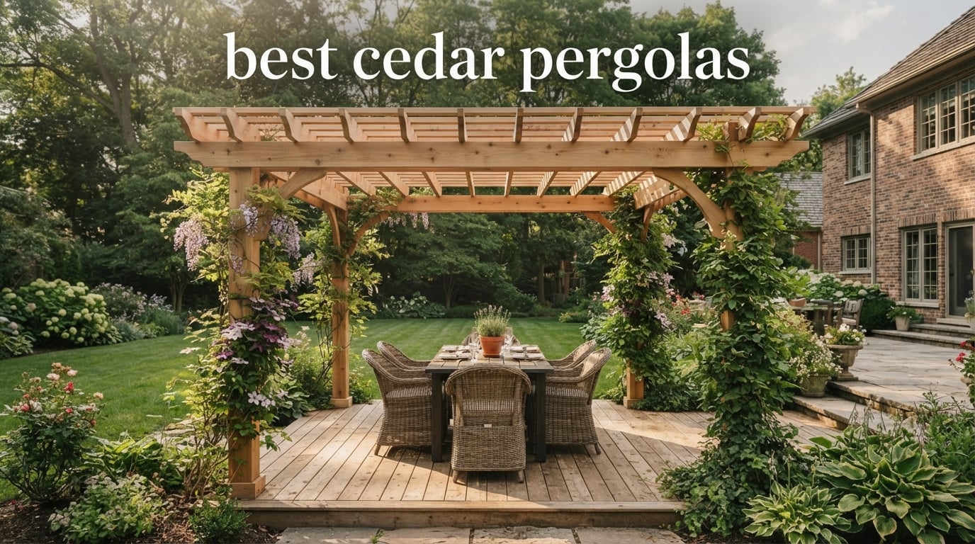 best cedar pergolas