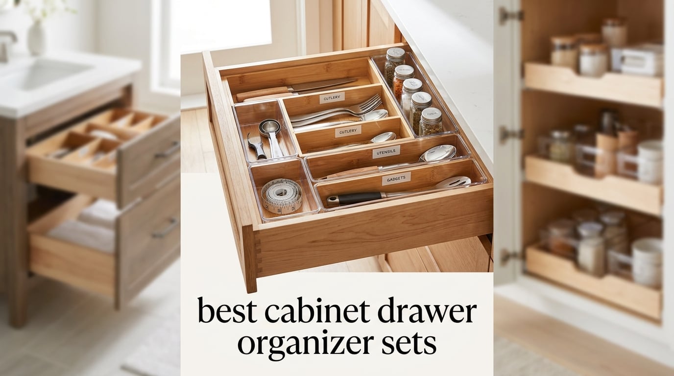 best cabinet drawer organizer sets
