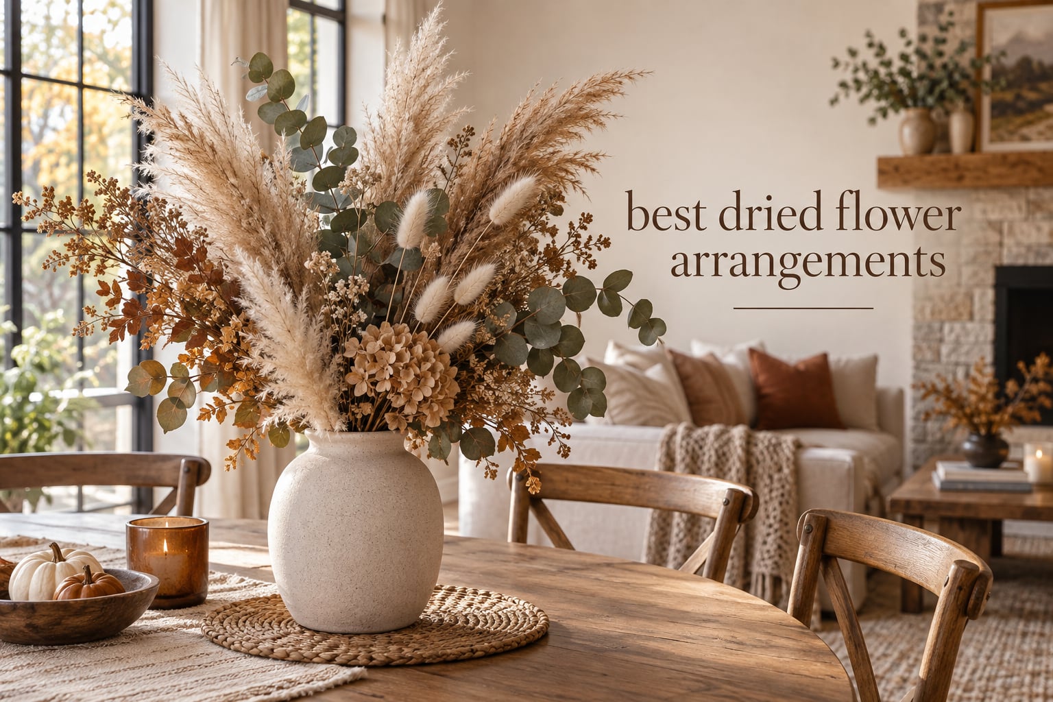best dried flower arrangements