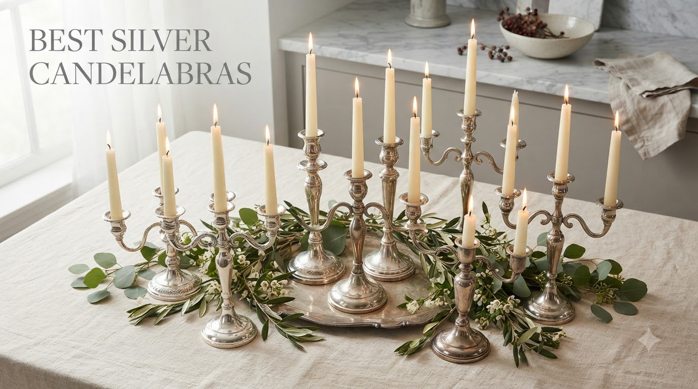 best silver candelabras