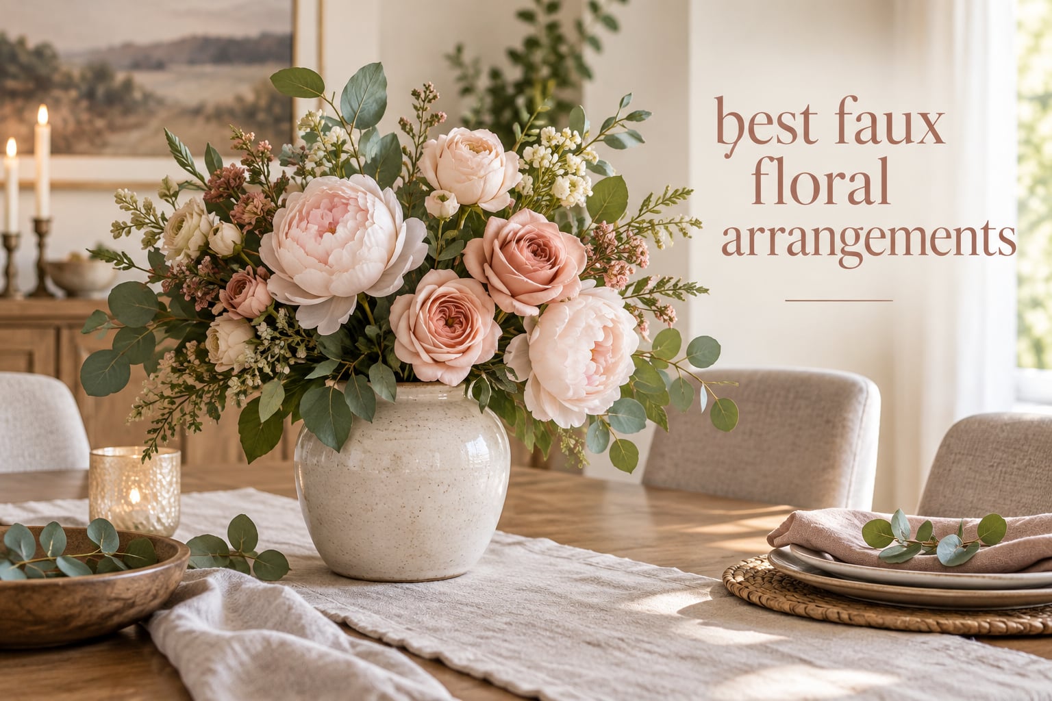 best faux floral arrangements
