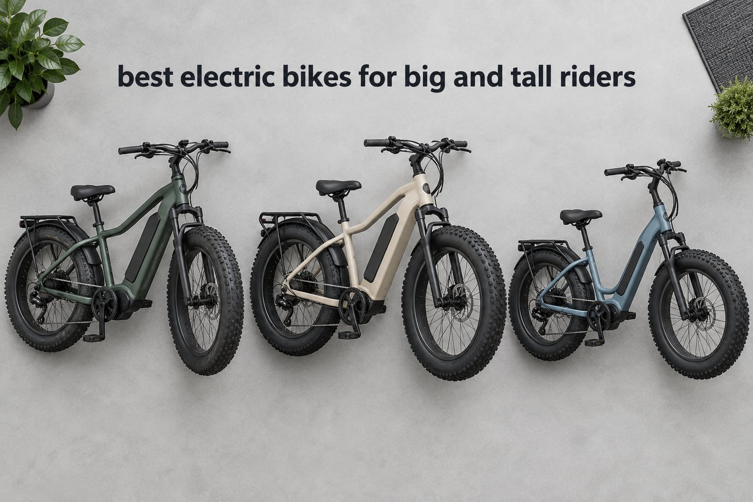 best electric bikes for big and tall riders