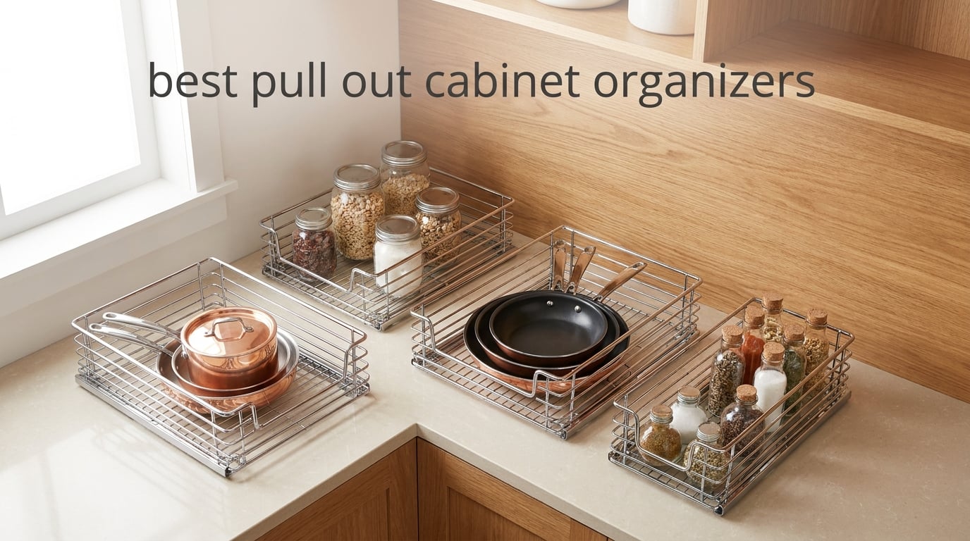 best pull out cabinet organizers