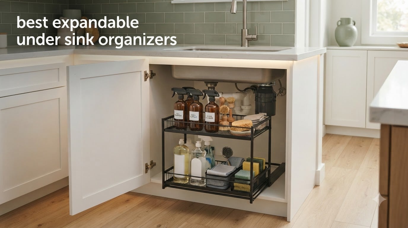 best expandable under sink organizers