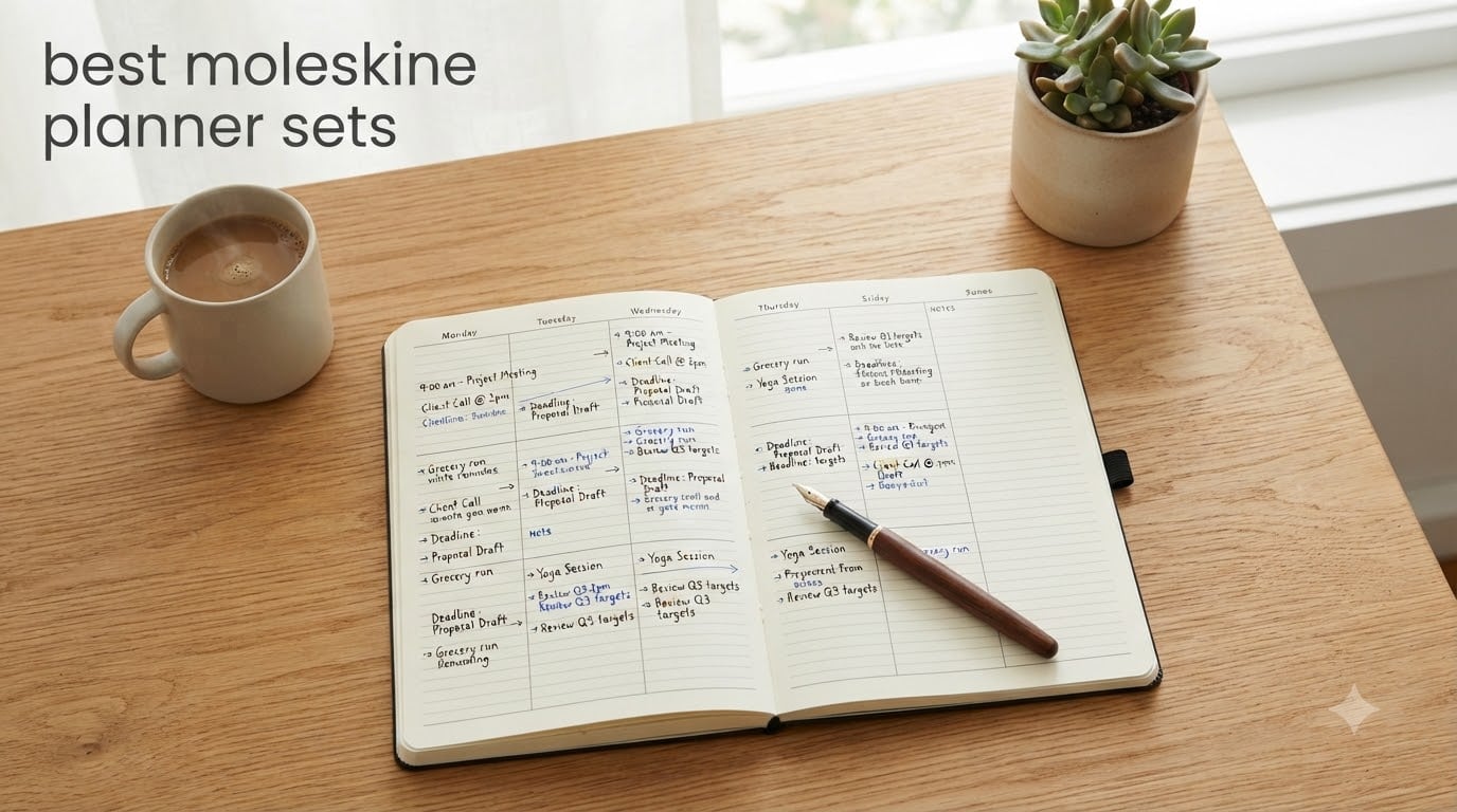 best moleskine planner sets