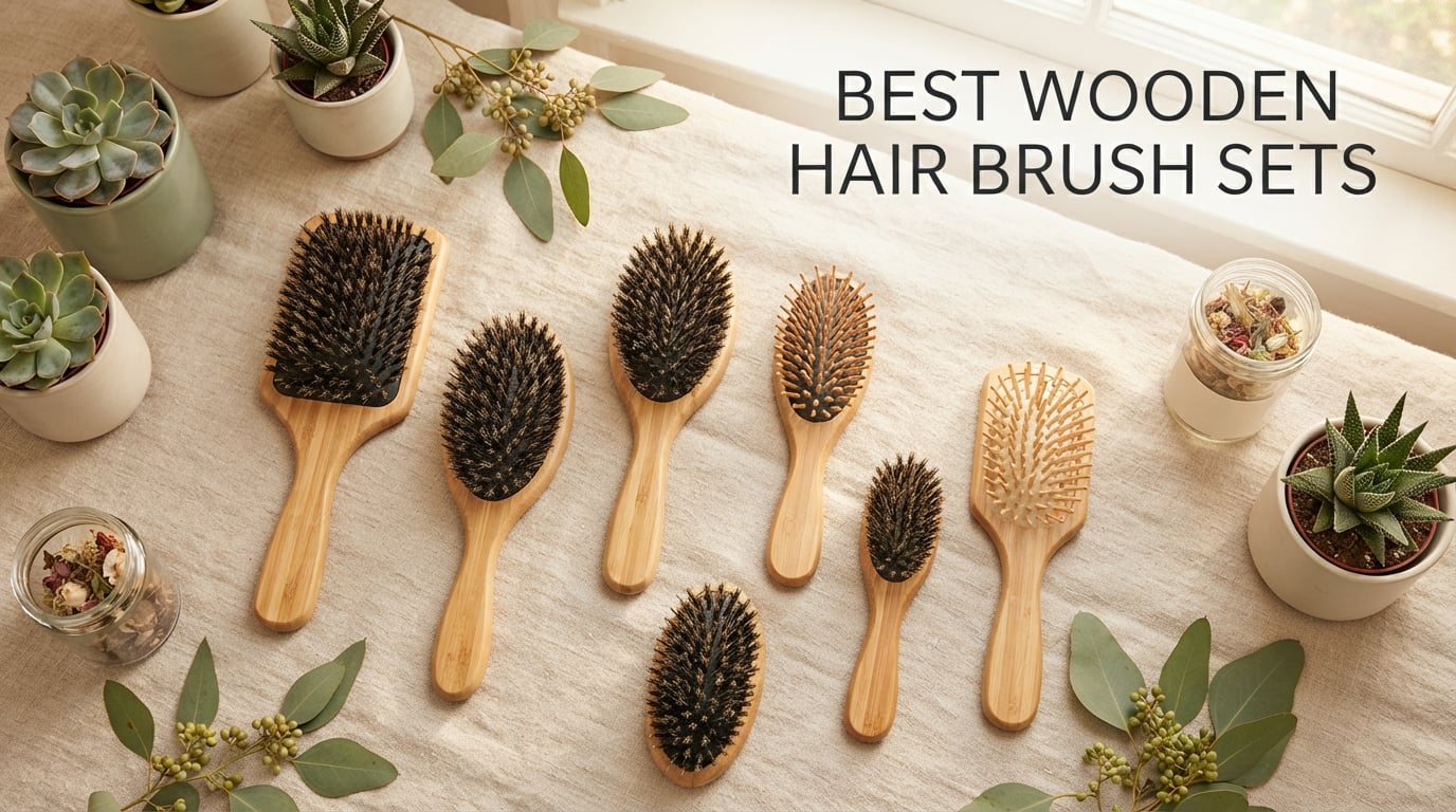 best wooden hair brush sets