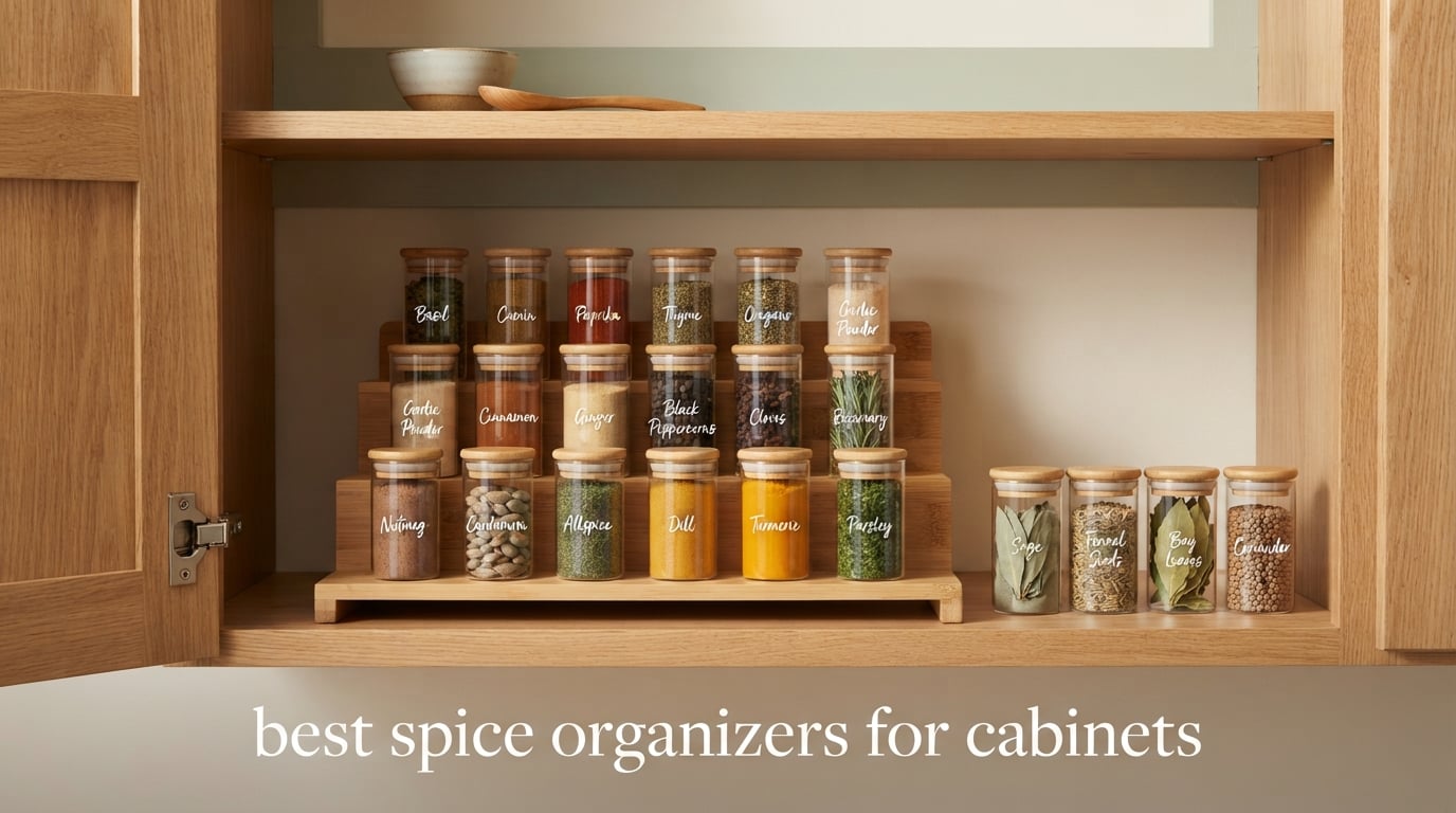 best spice organizers for cabinets