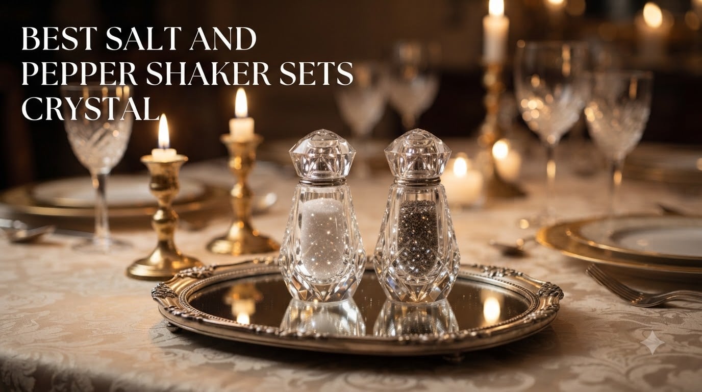 best salt and pepper shaker sets crystal