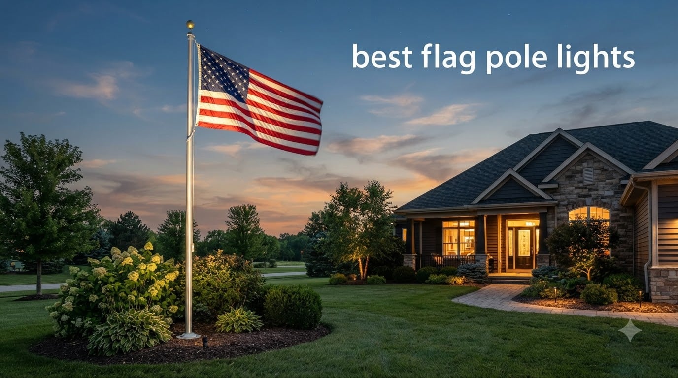 best flag pole lights