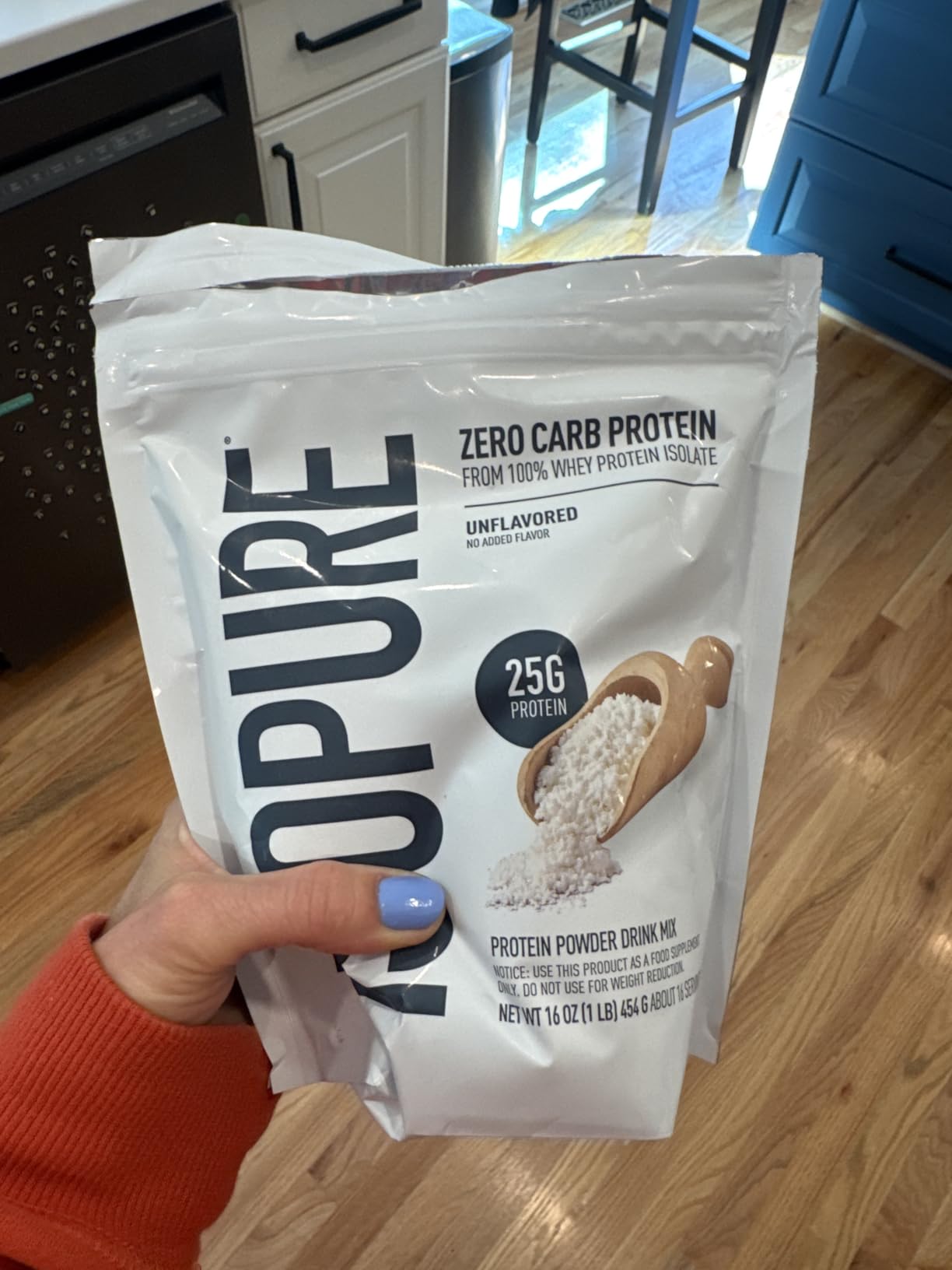 Isopure Zero Carb Whey Isolate Protein Powder, Unflavored 2.5 LB customer photo 2
