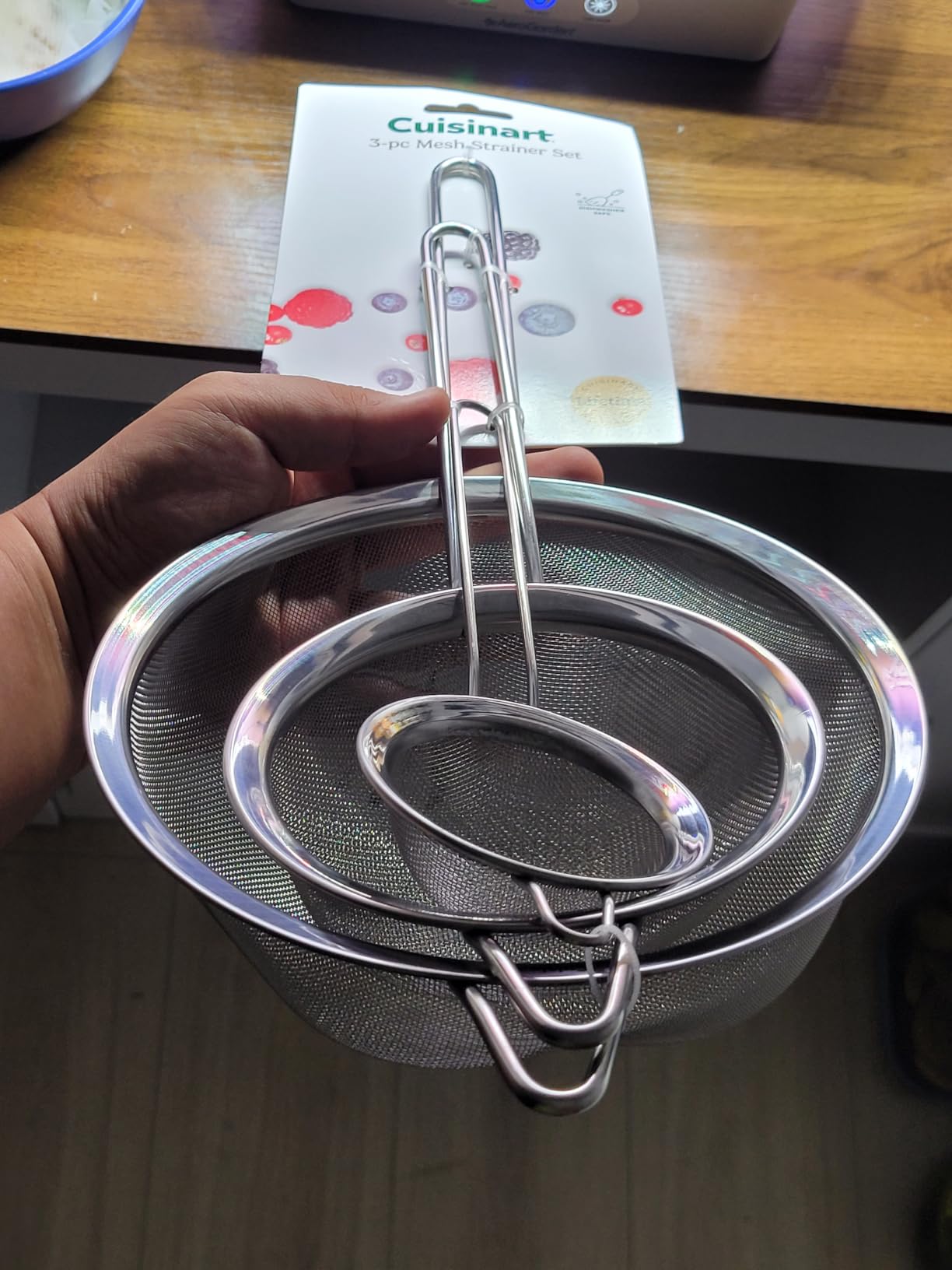 Cuisinart Mesh Strainers, Stainless Steel, Dishwasher Safe, 3-Count customer photo 1