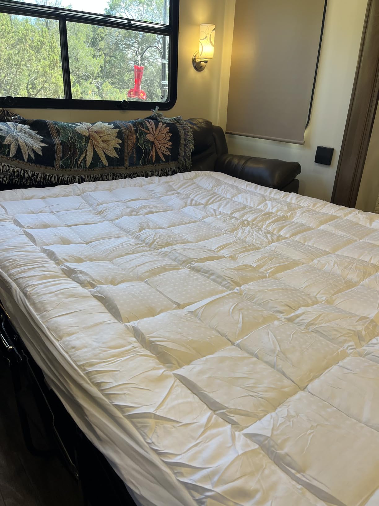 EASELAND King Size Mattress Pad Cotton Pillow Top Mattress Topper White customer photo 1