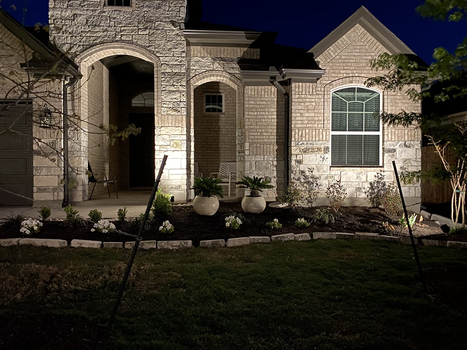 Philips Hue Lily Outdoor Smart LED Spotlight - White & Color Ambiance - Low Voltage Landscape Lighting - 1 Pack - Requires Bridge and Power Supply - Control with App and Voice - Weatherproof customer photo 2