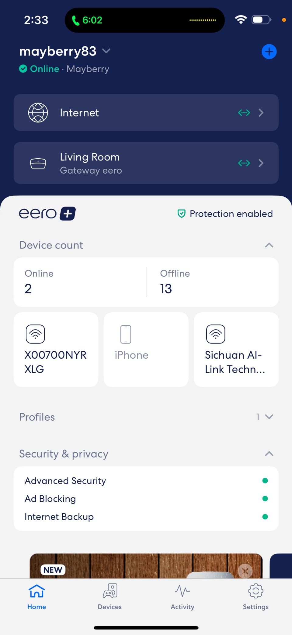 Like-New Amazon eero mesh wifi router - Supports internet plans up to 550 Mbps, Coverage up to 1,500 sq. ft., 1-pack customer photo 2