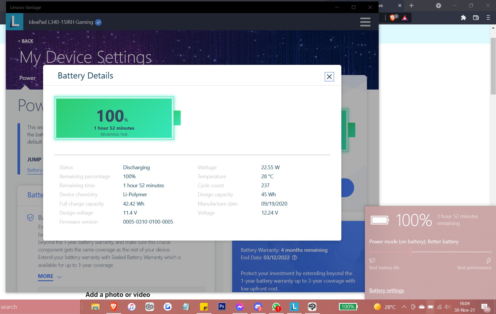 Lenovo IdeaPad L340 customer photo 1