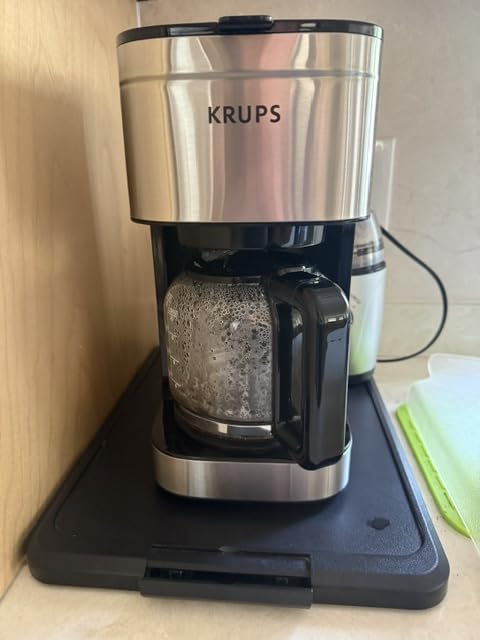 KRUPS Coffee Maker 10 Cups Simply Brew Stainless Steel Drip Coffee Maker, 900 Watts Coffee Filter, Drip Free, Dishwasher Safe Pot , Black & Silver customer photo 2
