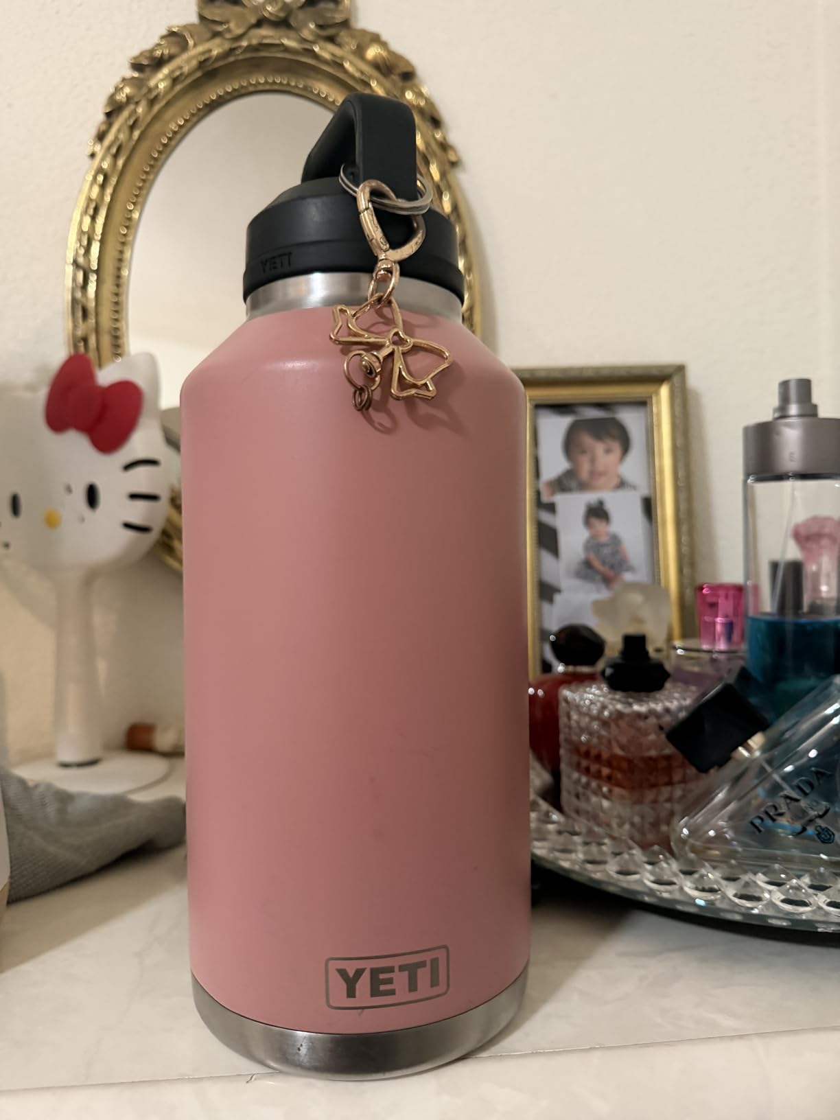 YETI Rambler 64 oz Bottle, Vacuum Insulated, Leakproof, Stainless Steel with Chug Cap, Navy customer photo 2