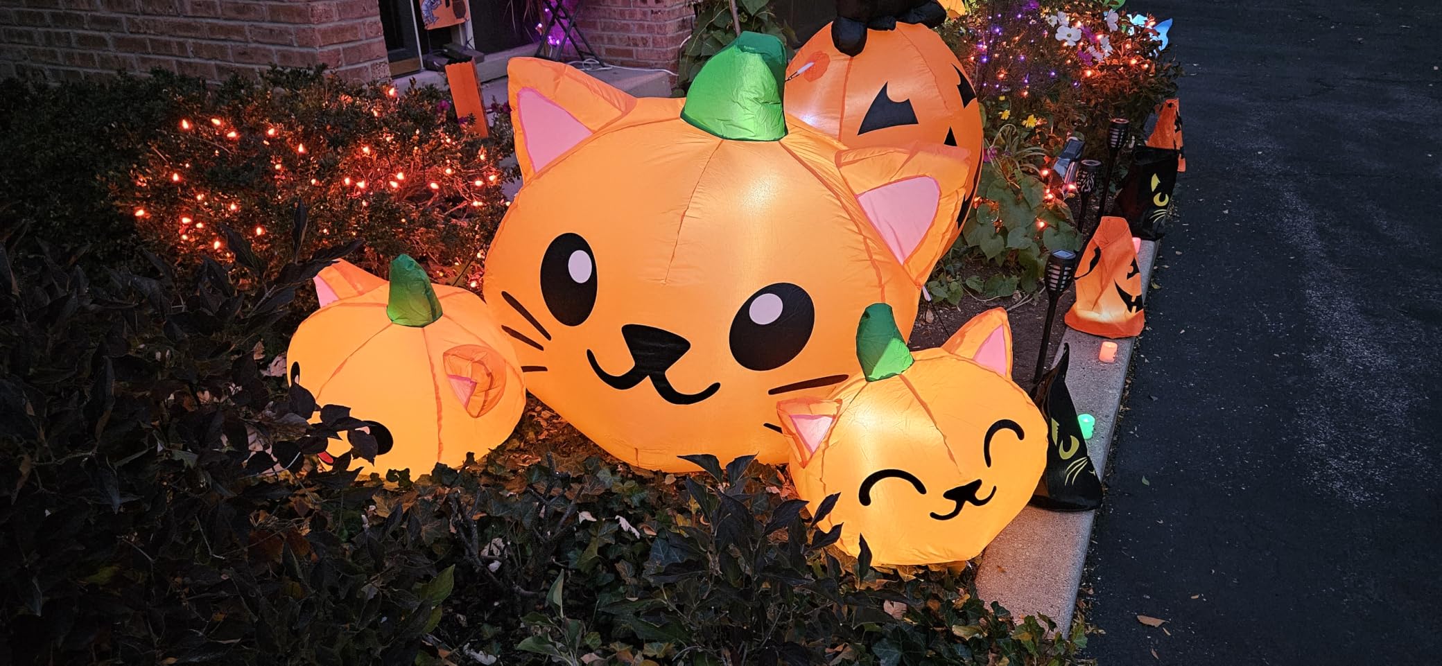 COMIN Pumpkin Cat Inflatable customer photo 1