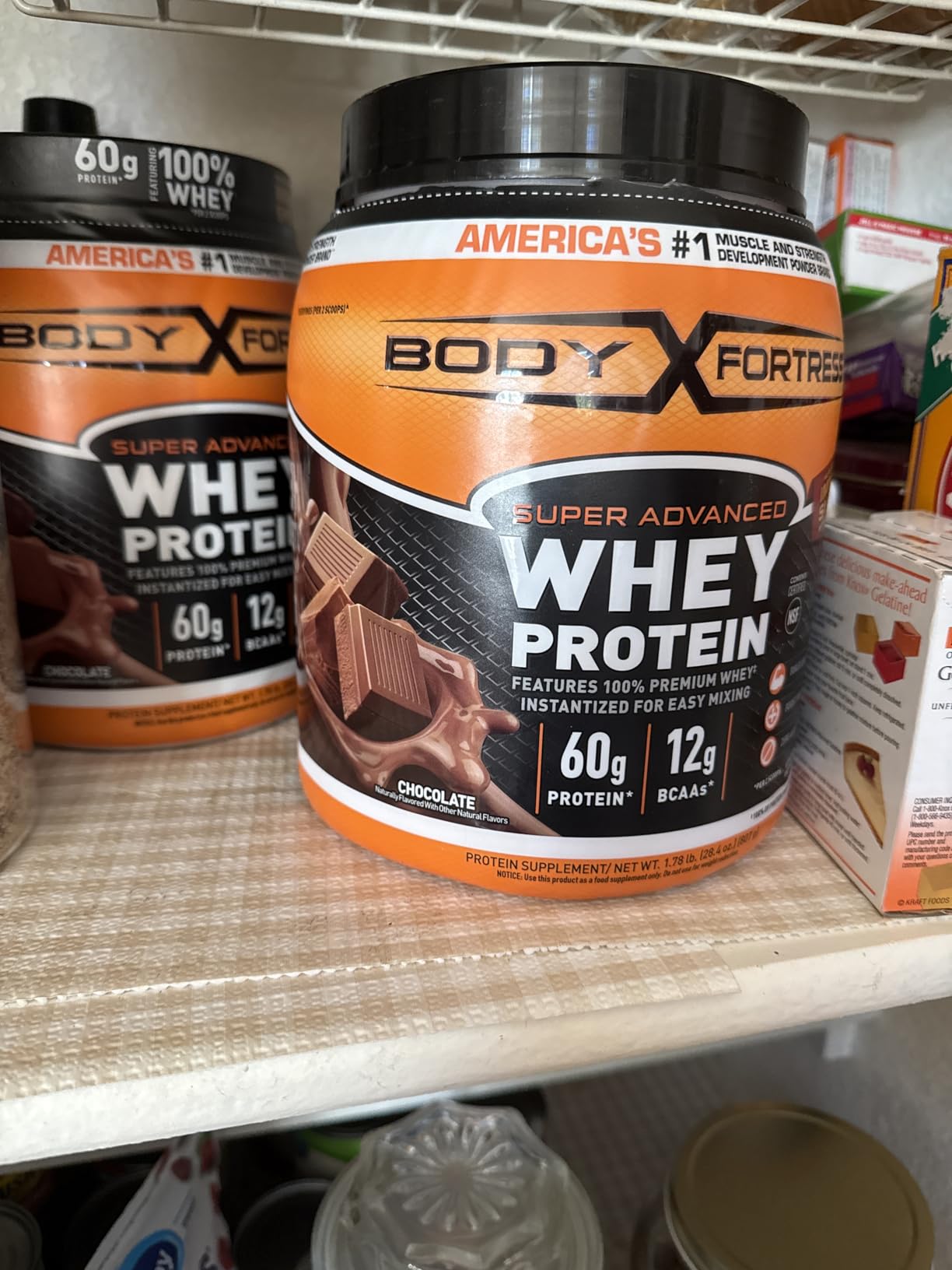 Body Fortress Super Advanced Whey Protein, Chocolate, 1.78 lbs customer photo 1