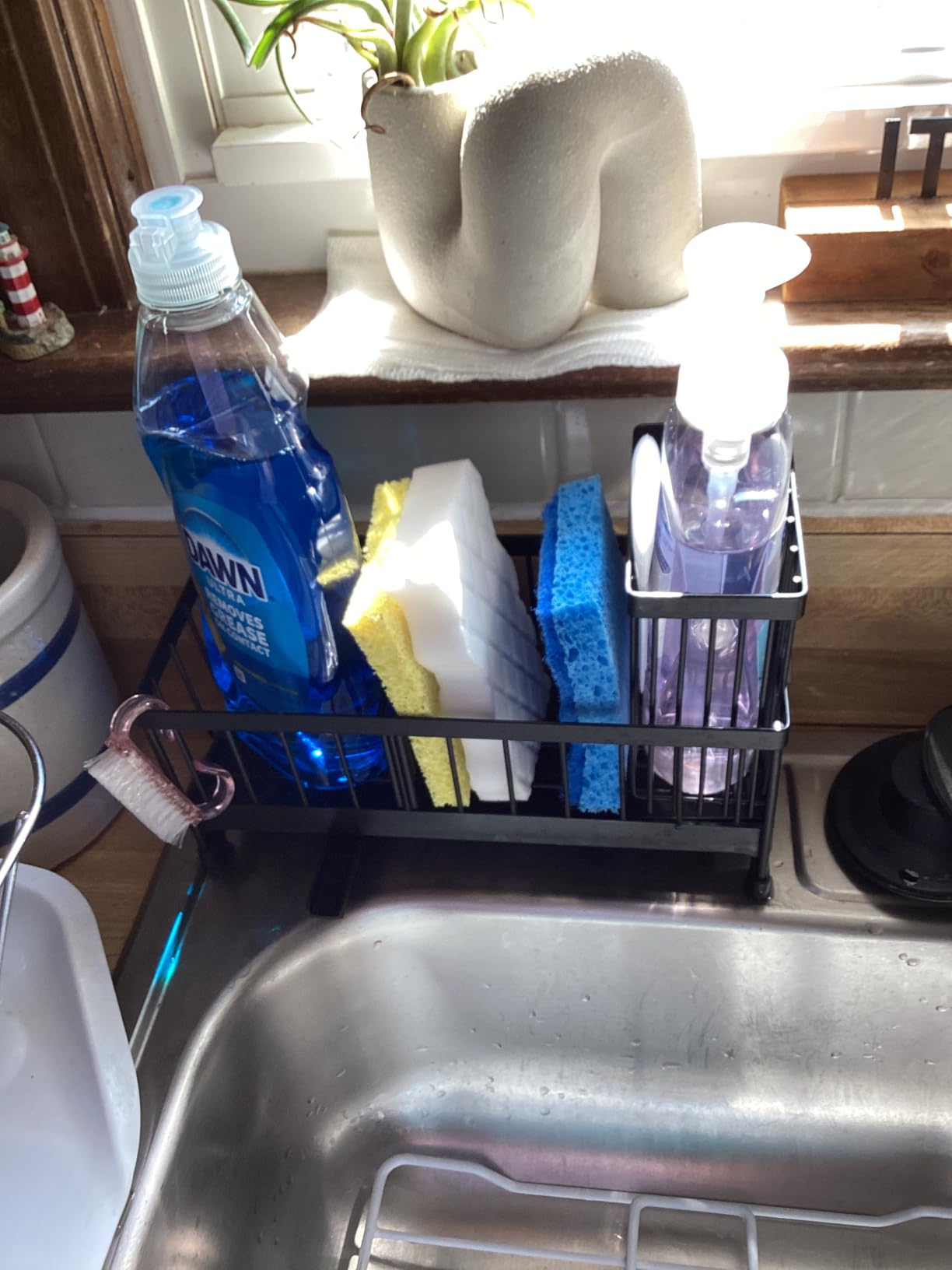 Cisily Sponge Holder for Kitchen Sink, Sink Organizer with Brush Holder customer photo 1