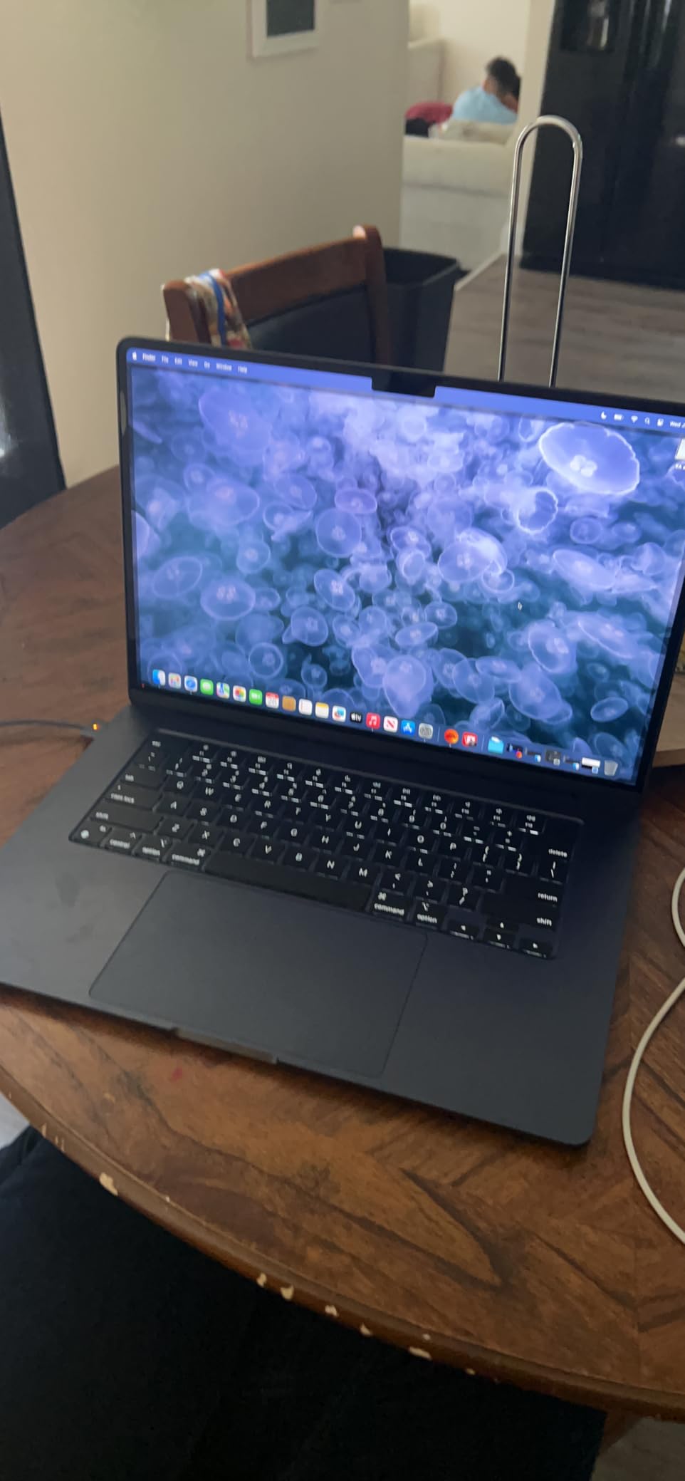 2023 Apple MacBook Air with Apple M2 Chip with 8-Core CPU/10-Core GPU (15-inch, 8GB RAM, 256GB SSD Storage) (QWERTY English) Midnight (Renewed) customer photo 2