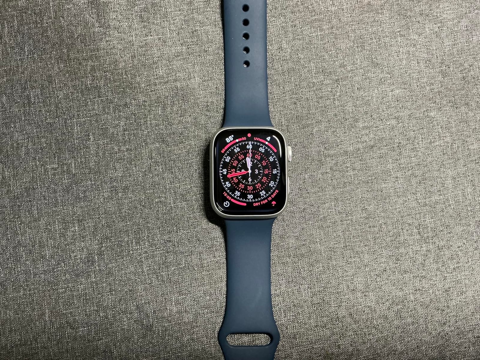 Apple Watch Series 9 [GPS, 45mm] - Midnight Aluminum Case with Midnight Sport Band, M/L (Renewed Premium) customer photo 2