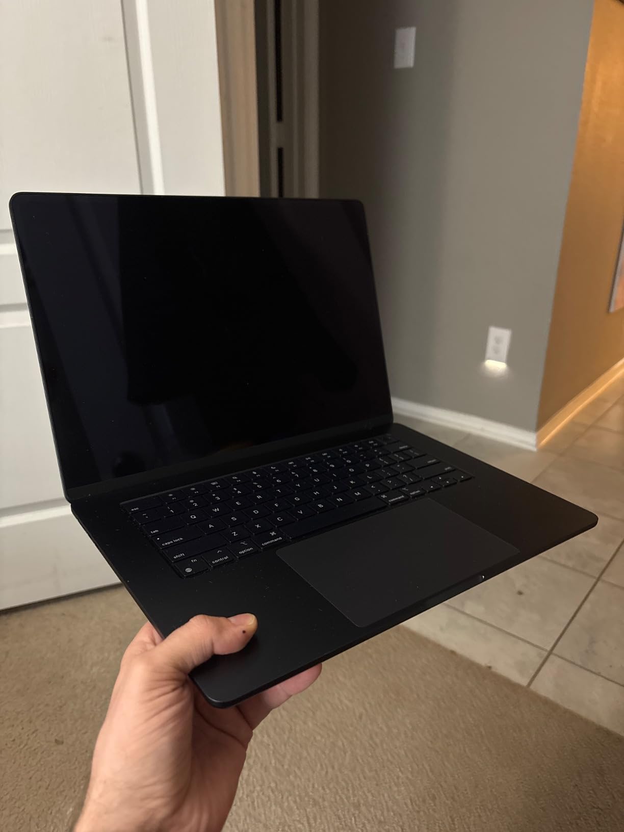 Apple 2024 MacBook Air with Apple M3 Chip (15-inch, 16GB RAM, 512GB SSD Storage) (QWERTY English) Midnight (Renewed) customer photo 2