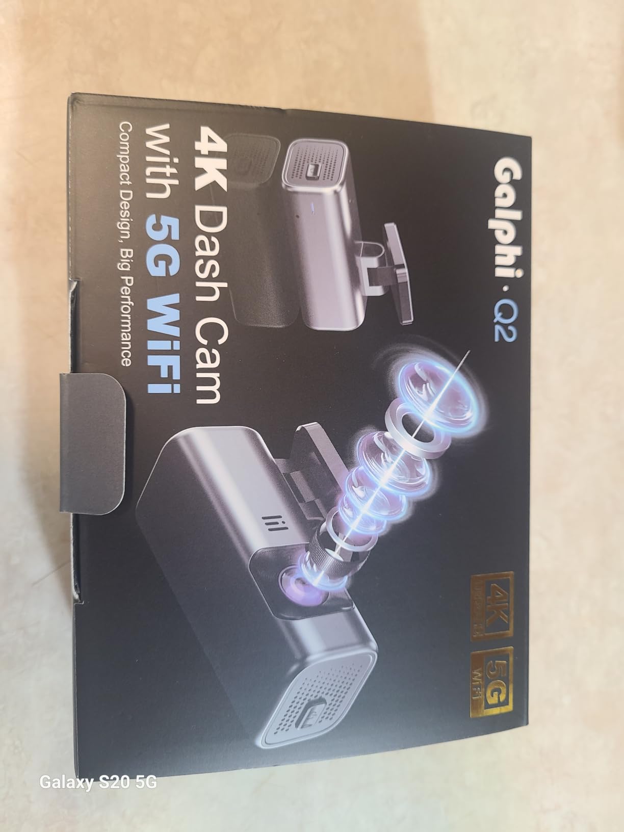 galphi 4K Dash Cam Front, 5GHz WiFi, 32GB Card Included, Mini Dashcam customer photo 1