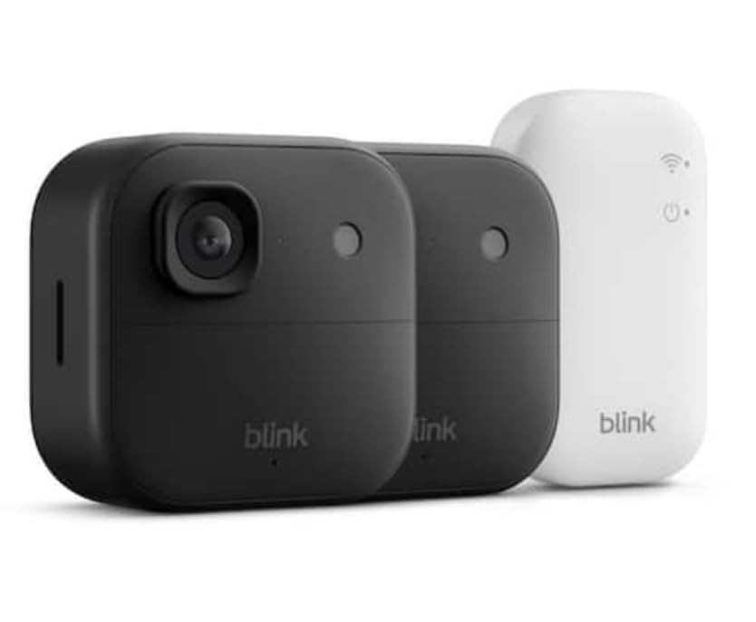 Blink Outdoor 2K+ (newest model) — Wireless smart security camera, 2K video resolution, enhanced audio, two-year battery. Required Sync Module not included — Add-On (Black) customer photo 1