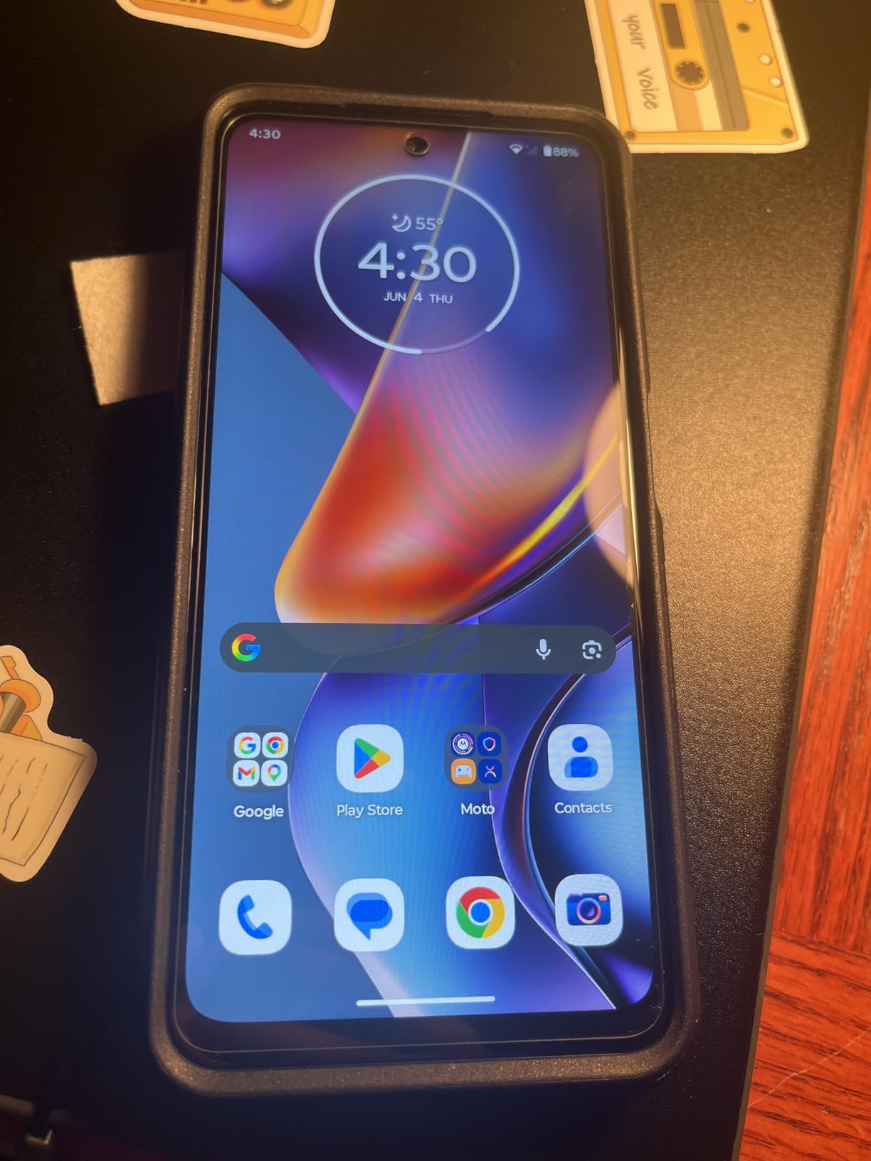 Tracfone Motorola Moto G 2025, 64GB, Saphire Blue (Locked to customer photo 2