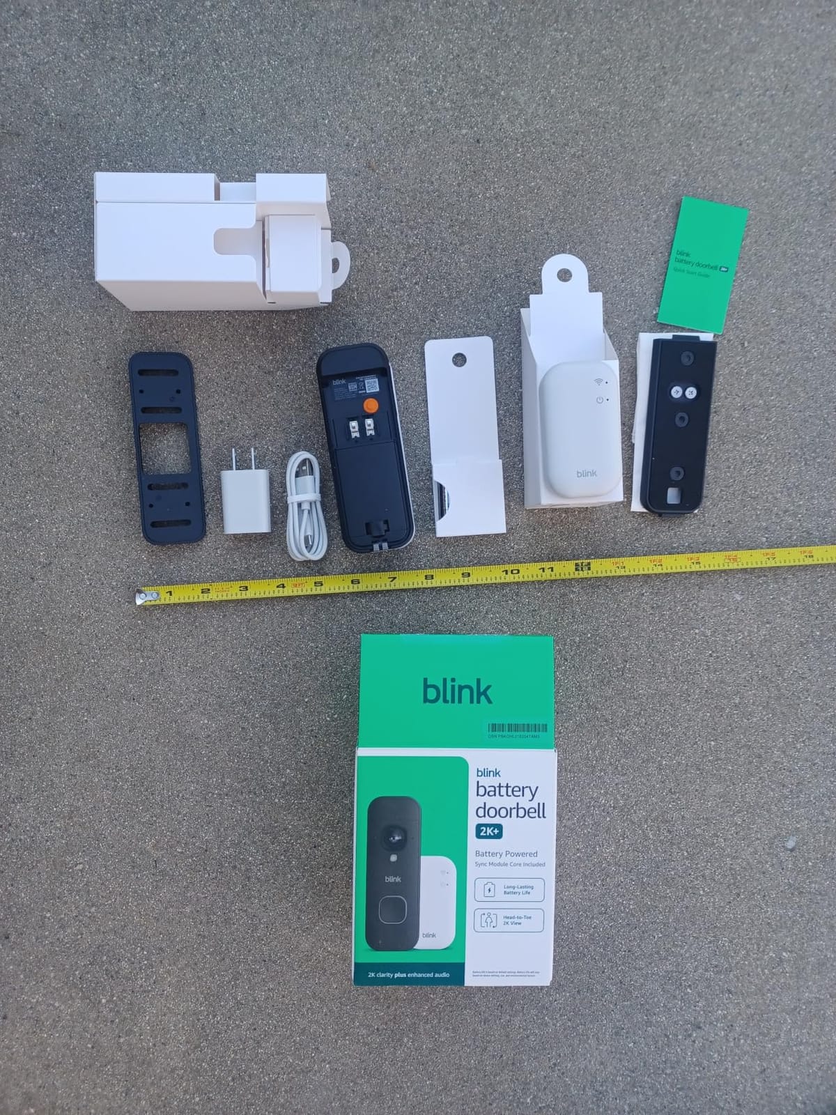 Blink Battery Doorbell 2K+ (newest model) — Wireless video doorbell, 2K video resolution, enhanced audio. Sync Module Core included – System (Black) customer photo 1