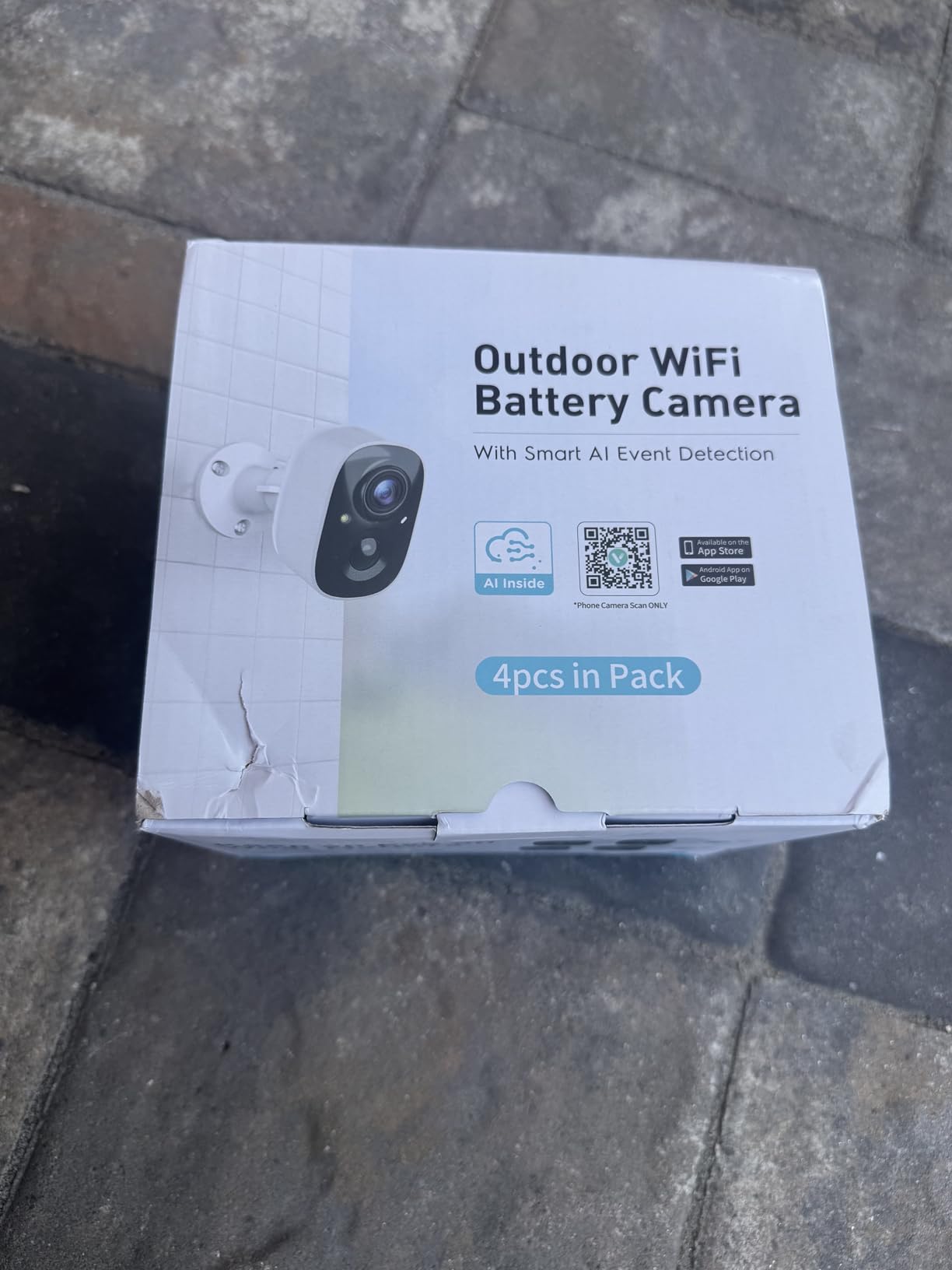 GMK 4 Pack Cameras System, Security Cameras Wireless Outdoor, 2K Video customer photo 2