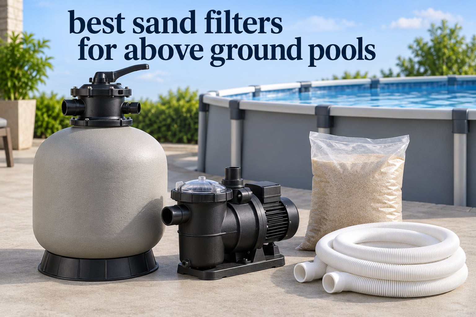 best sand filters for above ground pools