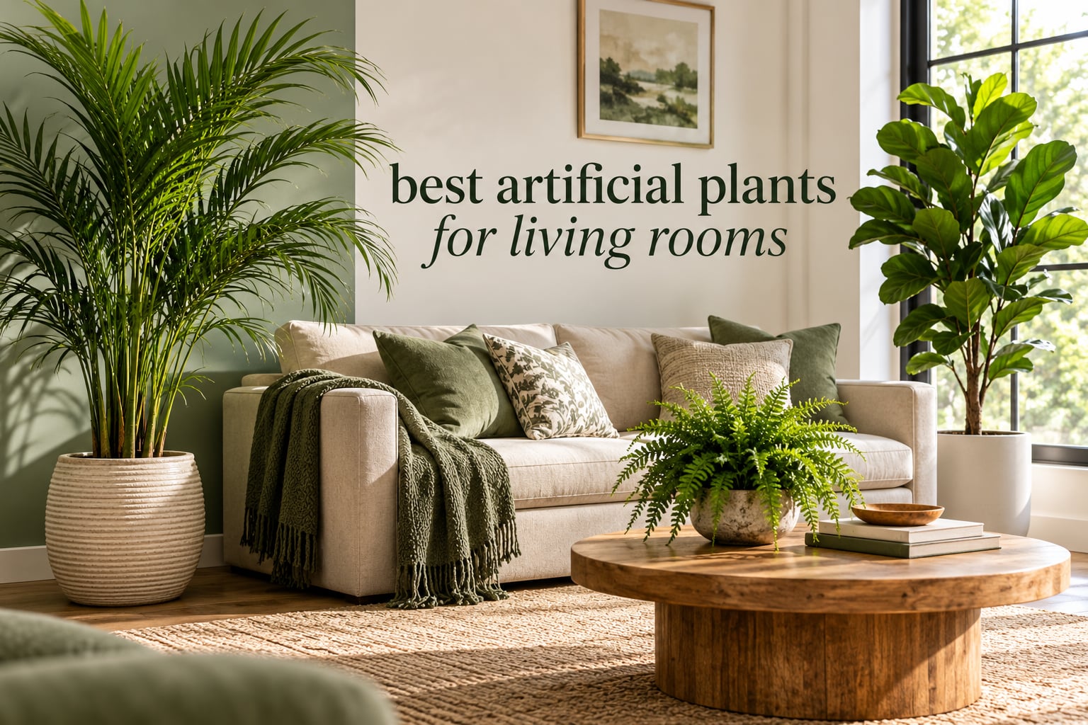 best artificial plants for living rooms