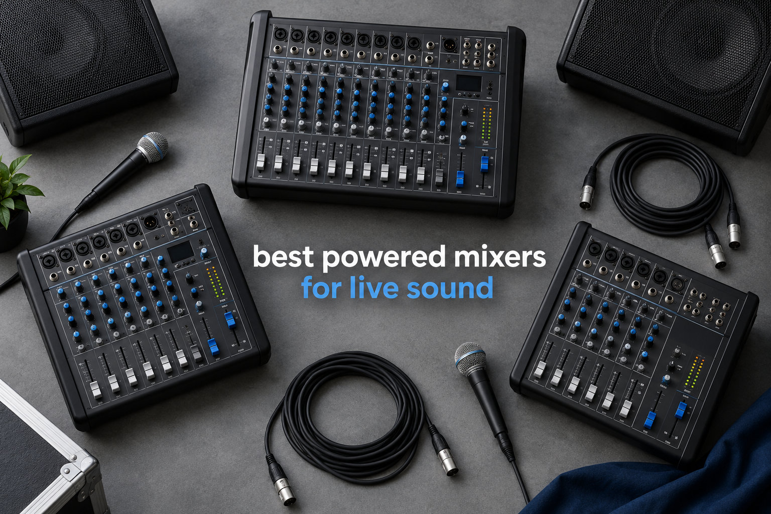 best powered mixers for live sound