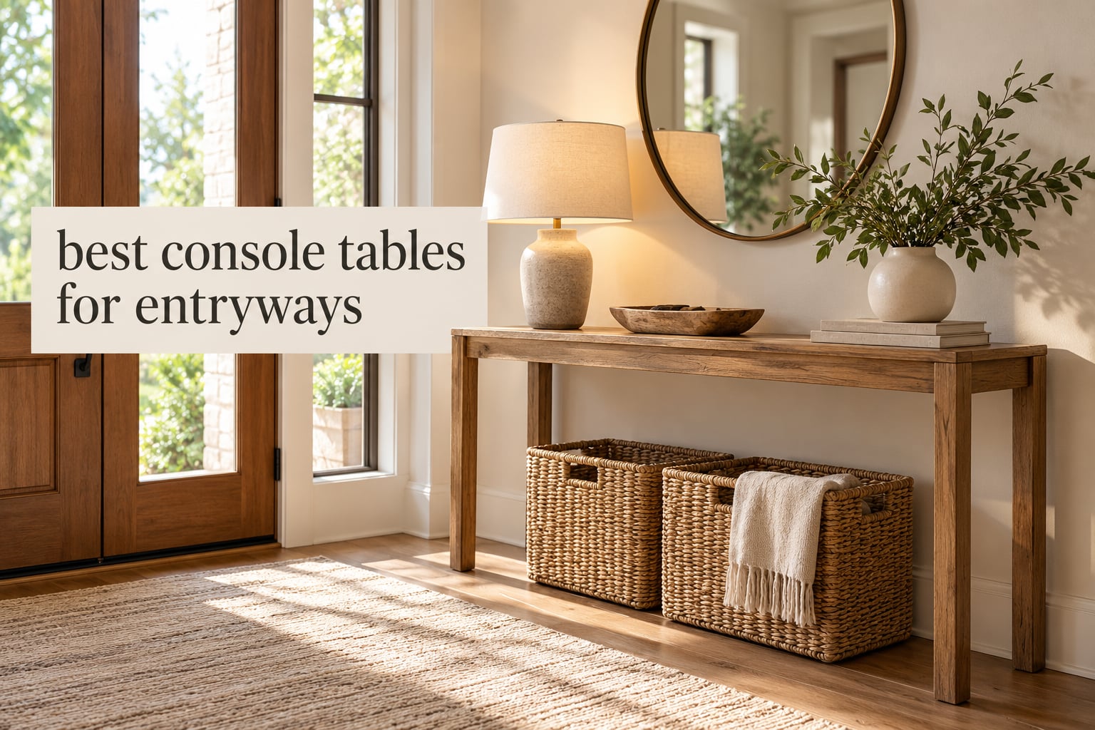 best console tables for entryways