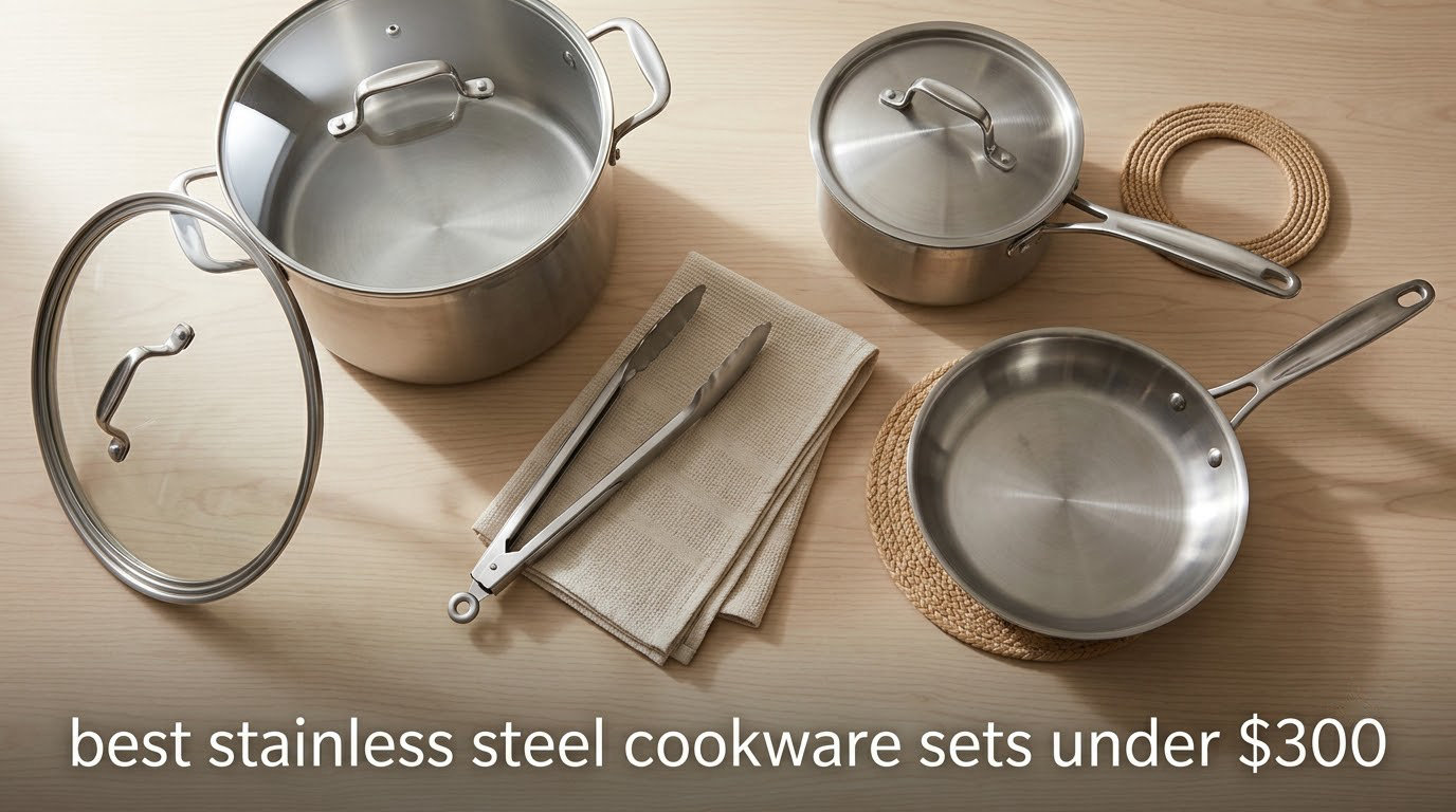 best stainless steel cookware sets under $300