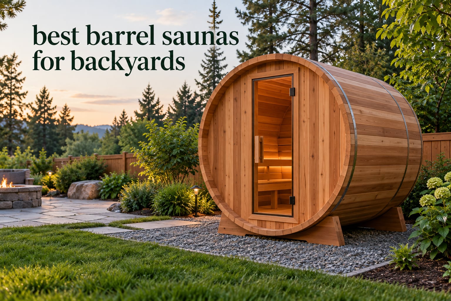 best barrel saunas for backyards