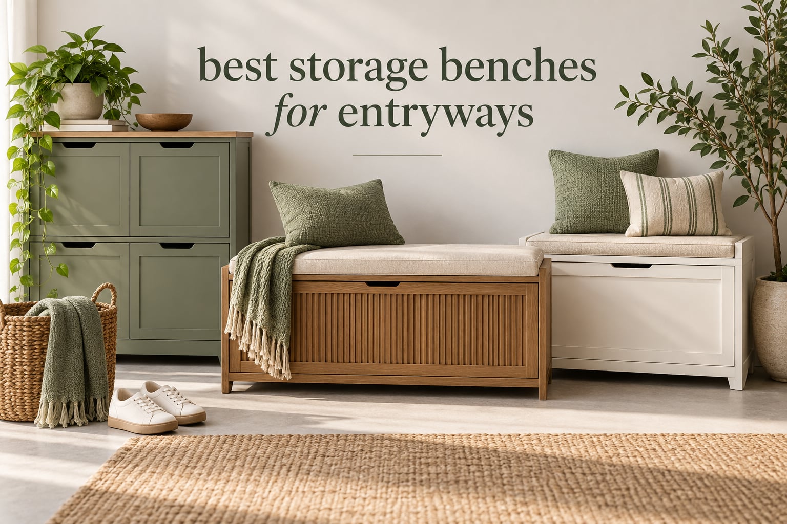 best storage benches for entryways
